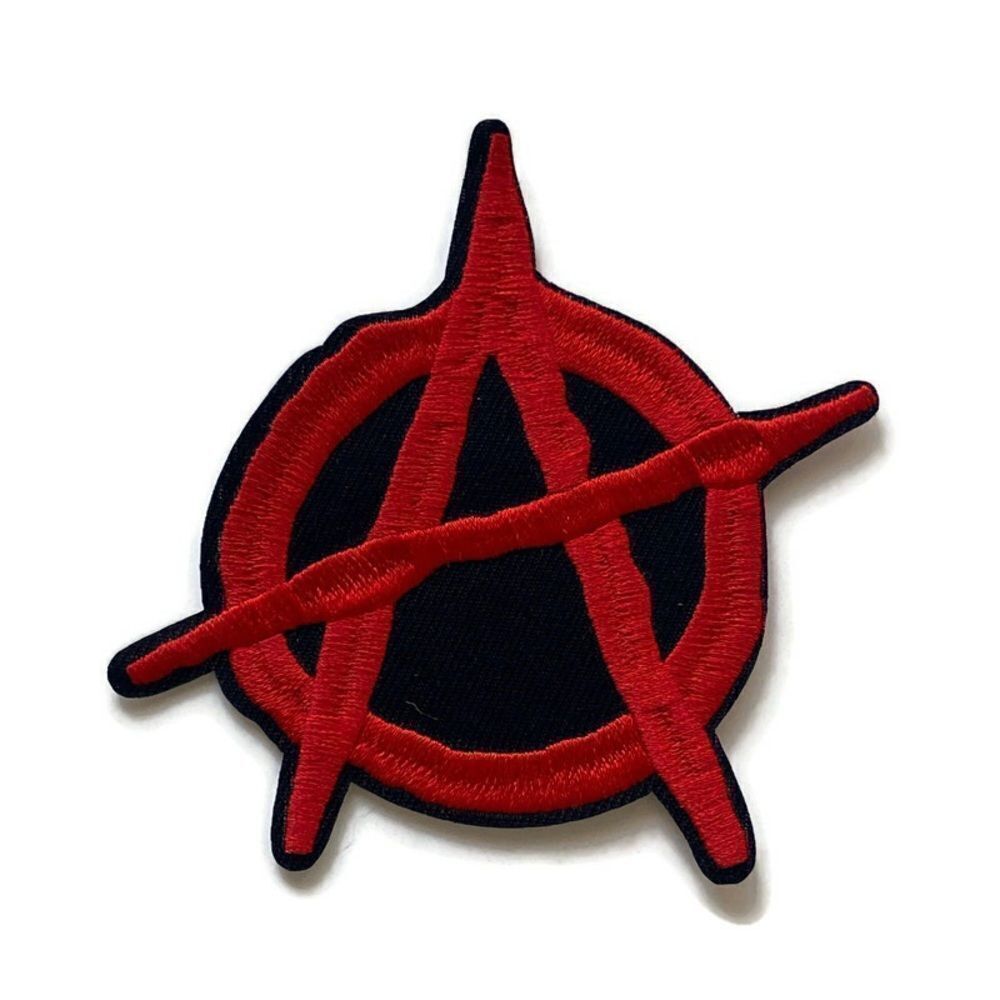 Anarchy Sign Embroidered Patch